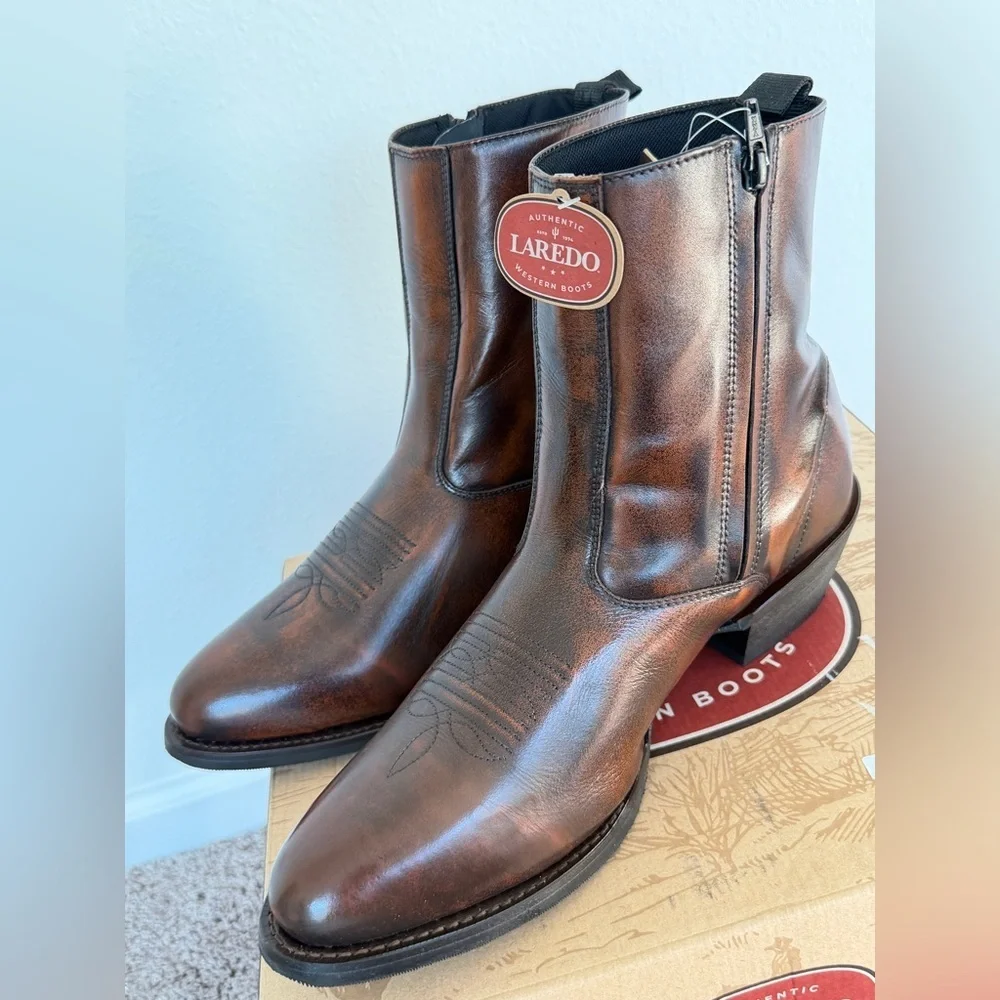 Laredo Fletcher Western Boots Pointed Toe Sz 11.5 Men Rodeo Cowboy Country Howdy - Picture 14 of 16